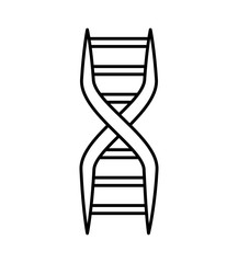 Science and biology concept represented by dna icon. Isolated and flat illustration 