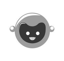 Machine concept represented by robot cartoon icon. Isolated and flat illustration 