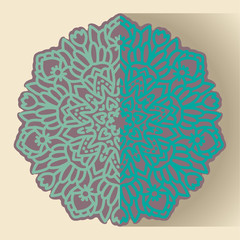 lower Mandalas. Vintage decorative elements. Oriental pattern, vector illustration. Islam, Arabic, Indian, turkish, pakistan, chinese, ottoman motifs