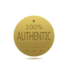 Authentic golden label