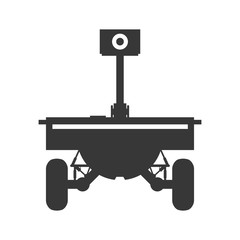 Machine concept represented by camera robot icon. Isolated and flat illustration 