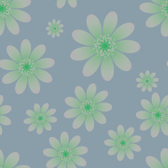 Fototapeta na wymiar Seamless pattern with flowers. Ornate zentangle texture, endless pattern with abstract flowers. Seamless pattern can be used for wallpaper, pattern fills, web page