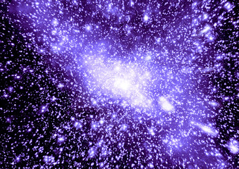 galaxy in a free space