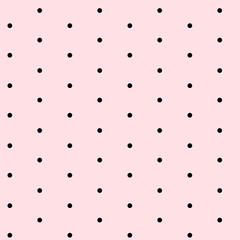 black dots on light pink background seamless pattern vector - 115553616