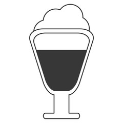 flat design coffee cup icon vector illustration