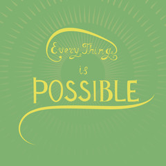 Hand Drawing Inspirational Phrase