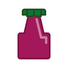 Healthy food concept represented by eggplant icon. Isolated and pixel illustration 