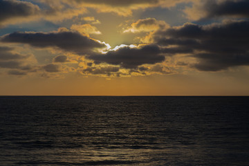 Dark and Moody Ocean Sunset