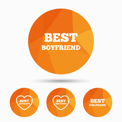 Best boyfriend and girlfriend icons.