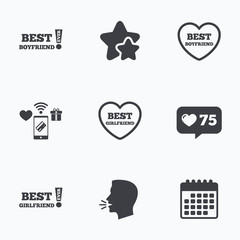 Best boyfriend and girlfriend icons.