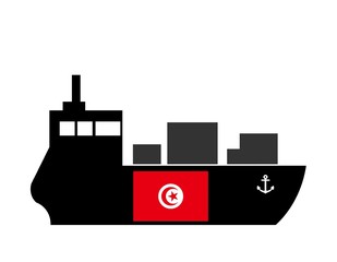 Bateau cargo de la Tunisie