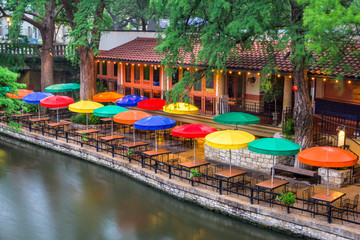River Walk San Antonio, Texas - obrazy, fototapety, plakaty