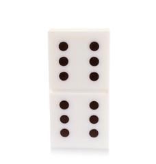 Domino, isolated on white