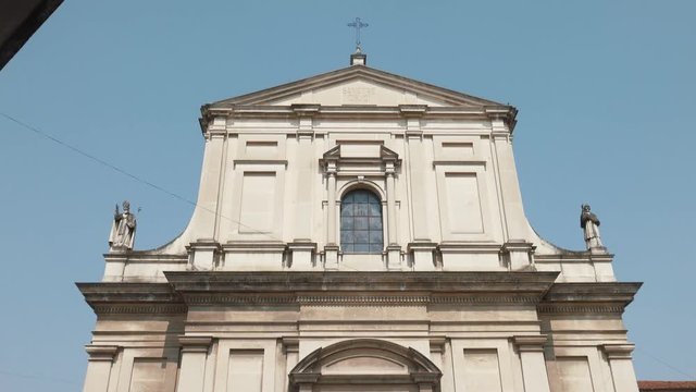 Santa Croce church in Mortara, PV, Italy
