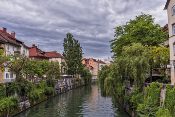 Fototapeta na wymiar Ljubljana - Ljubljanica River