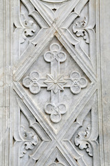 Saint Francesco Cathedral exterior detail. Gaeta, Italy