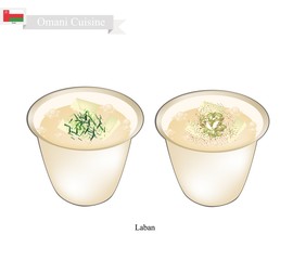 Laban or Omani Fermented Milk with Sour Flavor