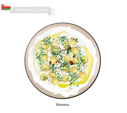 Hummus or Omani Chickpeas Spread Dip or Spread