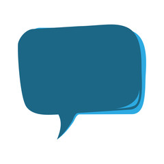 Communication concept represented by bubble icon. Isolated and flat illustration 