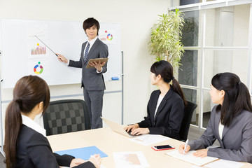 businesspeople meeeting in the office