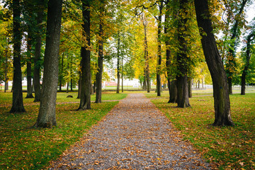 Early autumn color seen at Kadrioru Park, in Tallinn, Estonia.