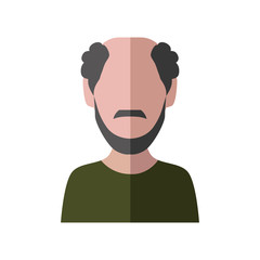 Avatar concept represented by Man icon. Isolated and flat illustration 