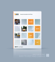 Vector design for cover annual report. Brochure or flyer templat
