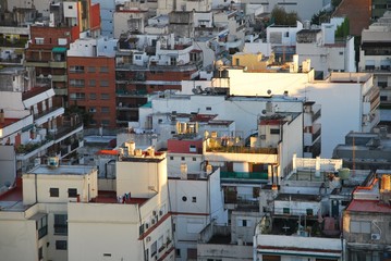 chaotic view of Buenos Aires roof tops