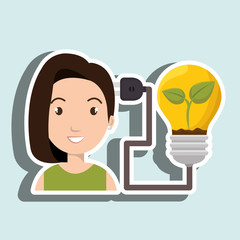 people and electricity isolated icon design, vector illustration  graphic 