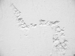 crack on white wall texture