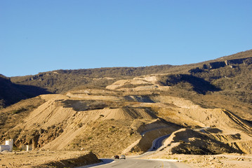 Road in Omani desert - Sultanate of Oman