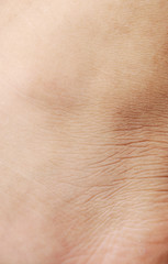 Closeup human skin texture