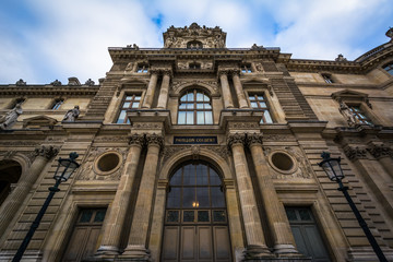 Fototapeta na wymiar Pavillon Colbert, at the Louvre Palace, in Paris, France.