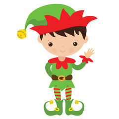 Christmas elf vector illustration

