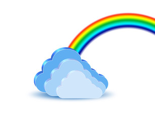 虹とクラウド