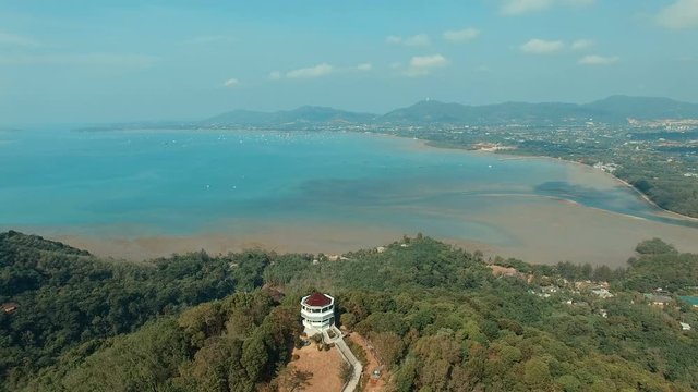 aerial view of khao khad view point phuket island southern of thailand