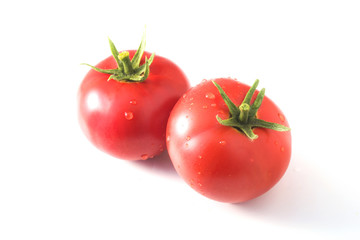 収穫したての中玉トマト
