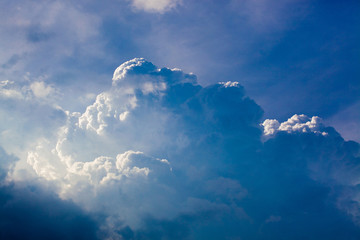 Dark clouds before rain - overcast