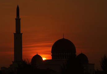 Silhouette of the Mosque