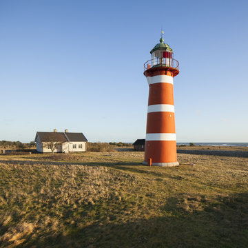 Sweden, Gotland, View of Nar Lighthouse