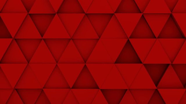 Red triangles extruding