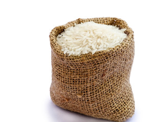 Jasmine Rice in bamboo basketry