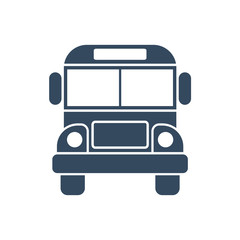 Bus icon isolated.