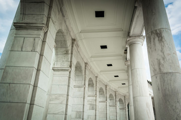 Architectural details at the Arlington Memorial Amphitheater in