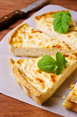 Tart with vegetables