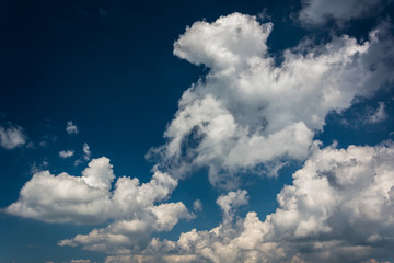 Beautiful clouds in the sky, in Shenandoah National Park, Virgin