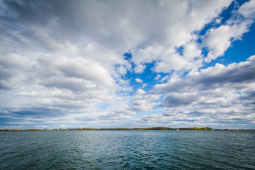 Beautiful clouds over Lake Ontario, at the Harbourfront, in Toro