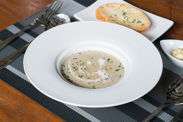 Mushroom Soup with truffle
