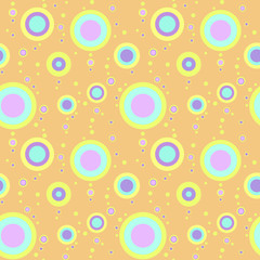 Bright bubbles. Seamless pattern.