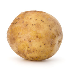 new potato tuber isolated on white background cutout